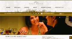 Desktop Screenshot of calabellarestaurant.com