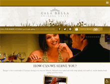Tablet Screenshot of calabellarestaurant.com